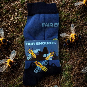 POLLINATOR SOCKS FAIR ENOUGH.