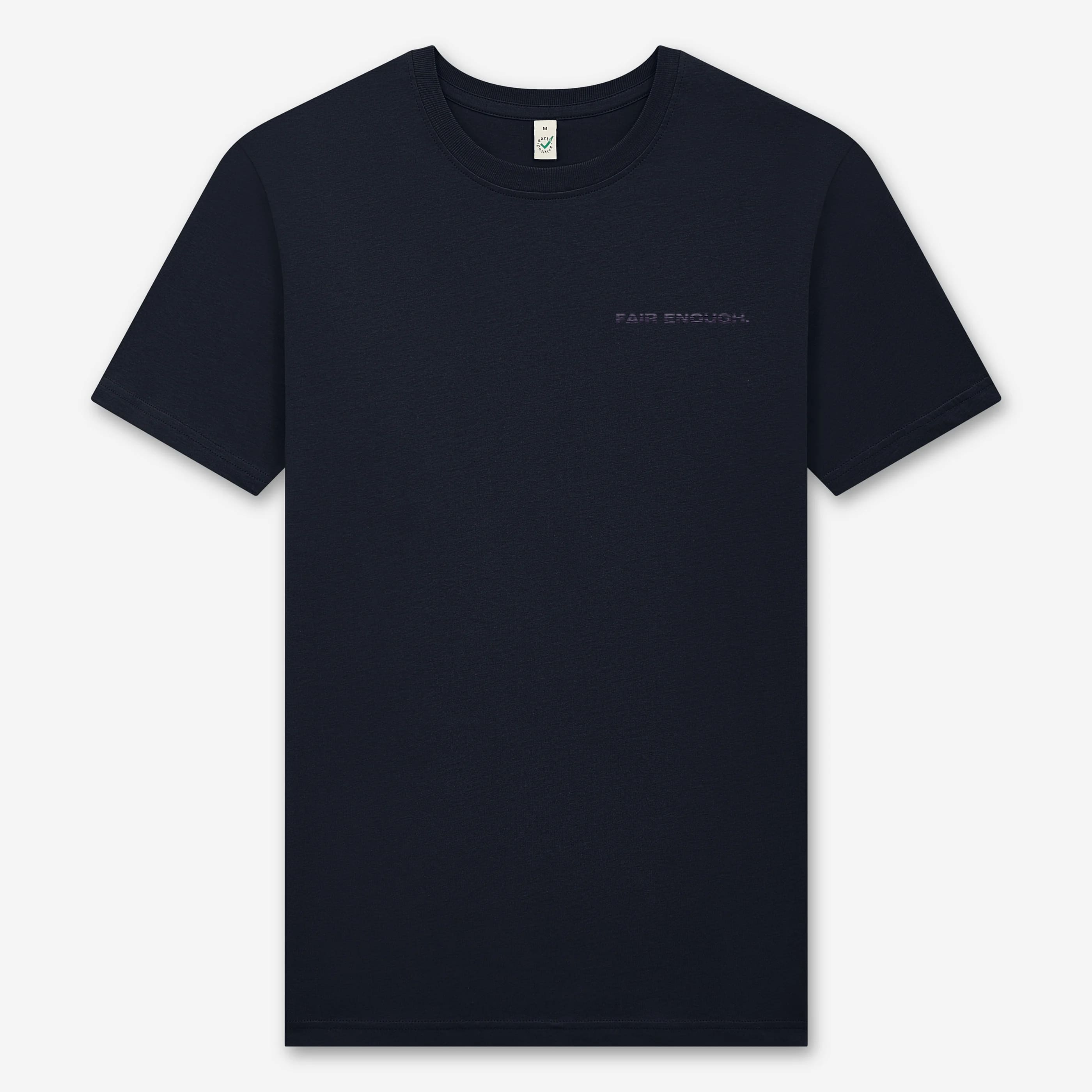 MINIMAL SHINE TEE - UNISEX STONEWASH BLACK