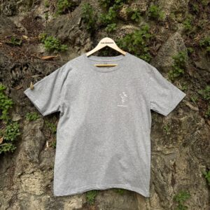 RUNNING FLOWERS TEE UNISEX - LIGHT HEATHER