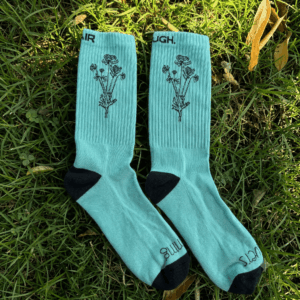 RUNNING FLOWERS CALZE - LICHEN